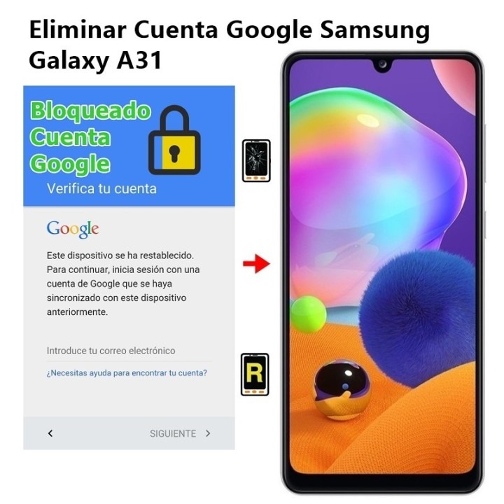 Eliminar Cuenta Google Samsung Galaxy A31