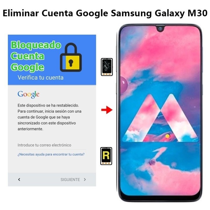 Eliminar Cuenta Google Samsung Galaxy M30