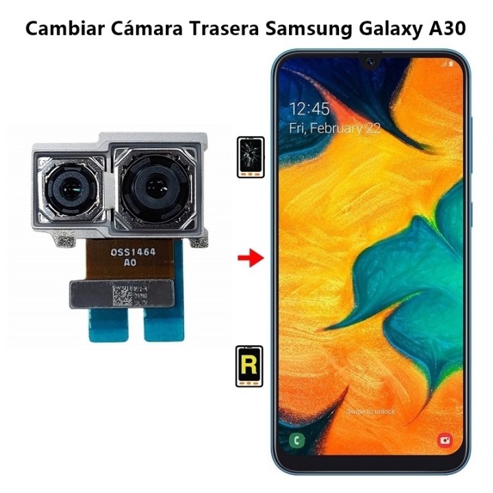 Cambiar Cámara Trasera Samsung Galaxy A30