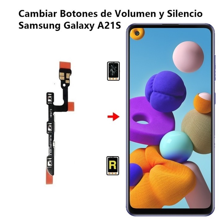 Cambiar Botones de Volumen y Silencio Samsung Galaxy A21S