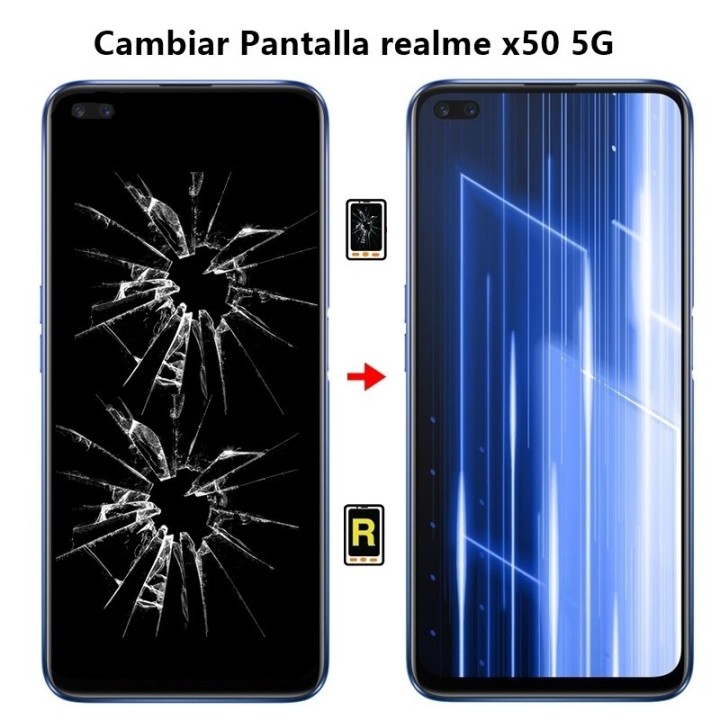 Cambiar Pantalla Realme x50 5G