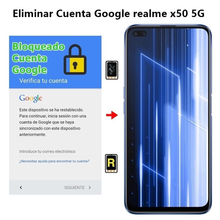 Eliminar Cuenta Google realme x50 5G