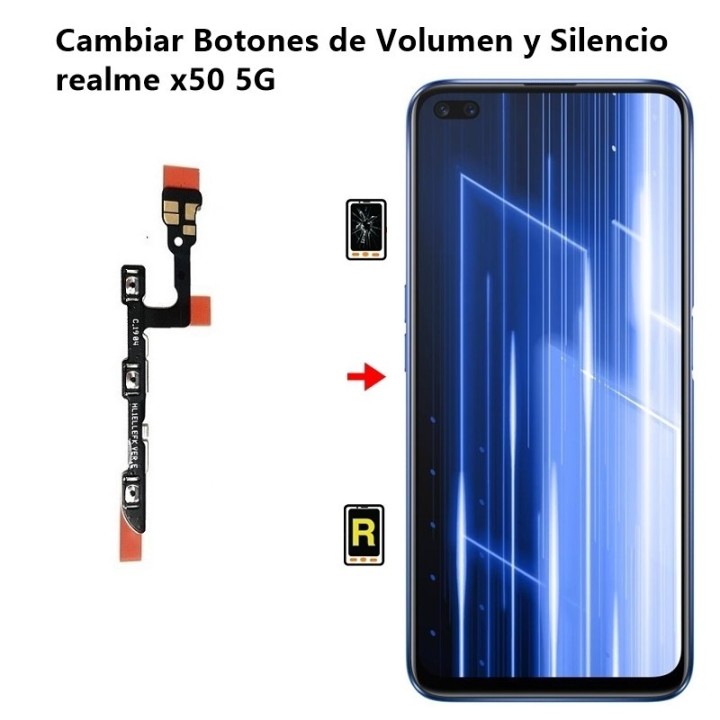 Cambiar Botones de Volumen y Silencio realme x50 5G