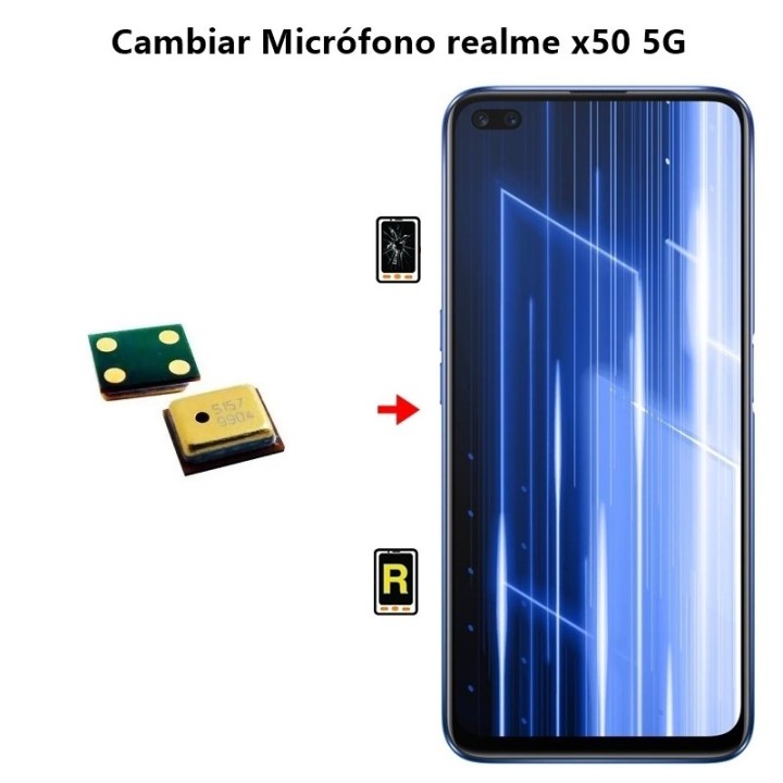 Cambiar Micrófono Realme x50 5G