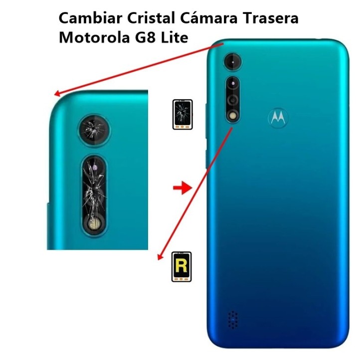 Cambiar Cristal Cámara Trasera Motorola G8 Lite
