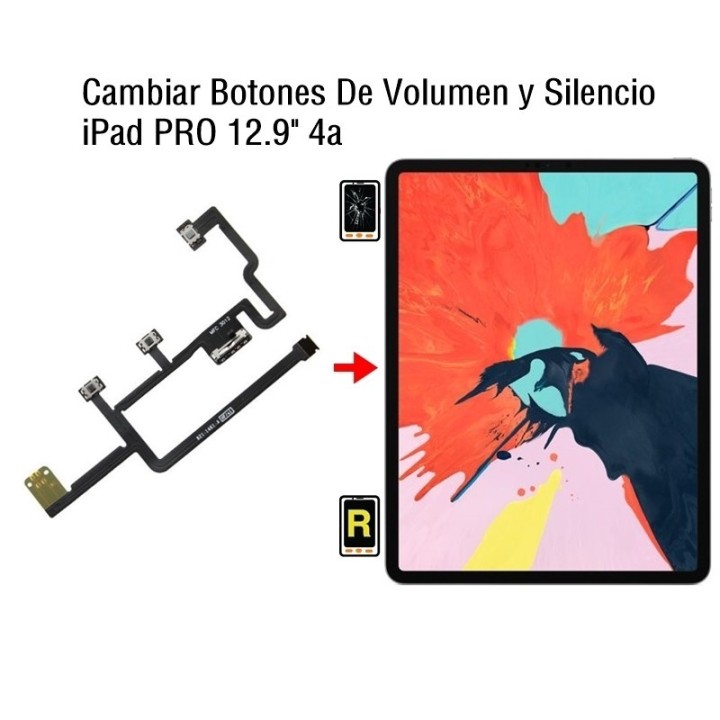 Cambiar Botones De Volumen y Silencio iPad Pro 12.9 2020