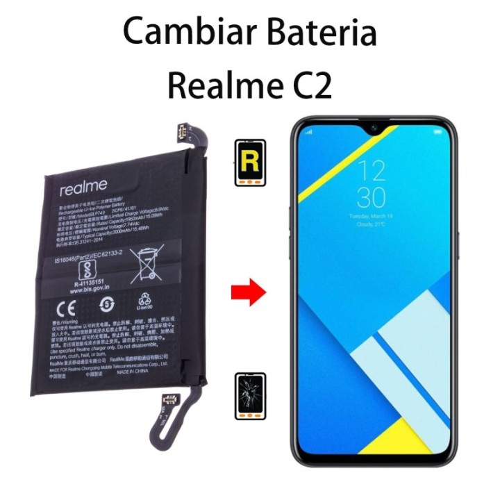 Cambiar Batería Realme C2