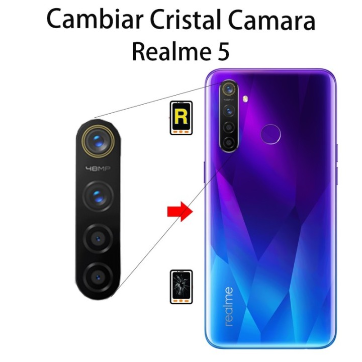Cambiar Cristal Cámara Trasera Realme 5