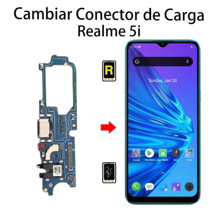 Cambiar Conector De Carga Realme 5i