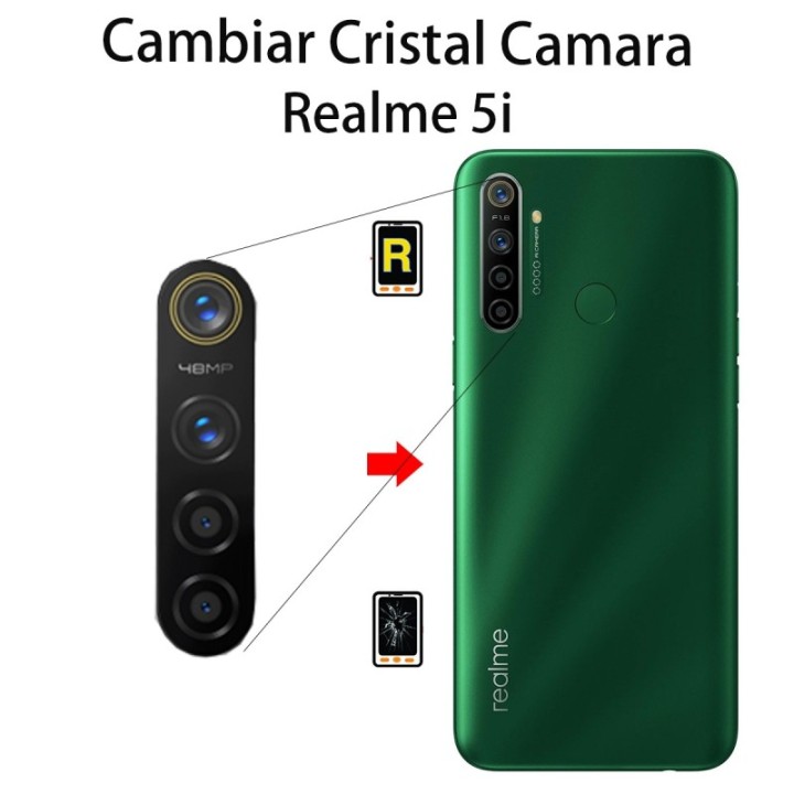 Cambiar Cristal Cámara Trasera Realme 5i