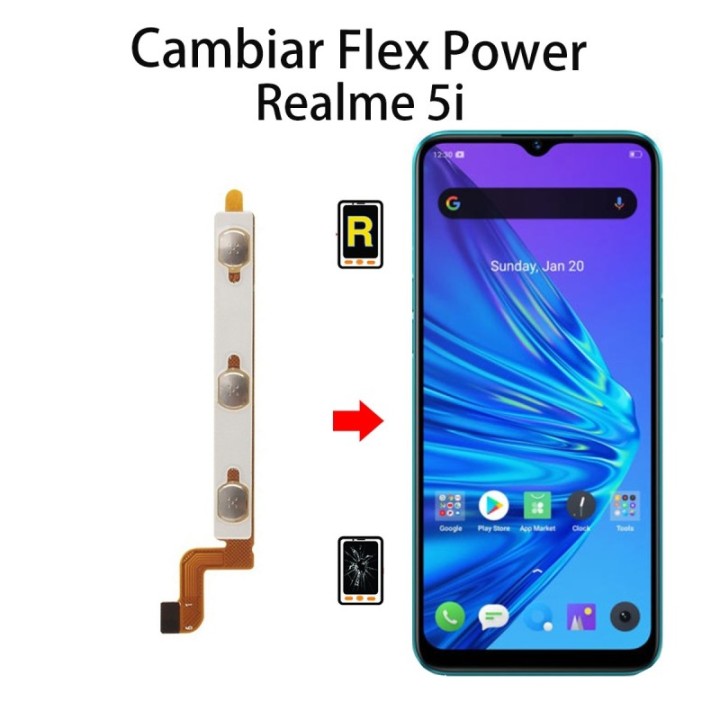 Cambiar Flex Power Realme Realme 5i