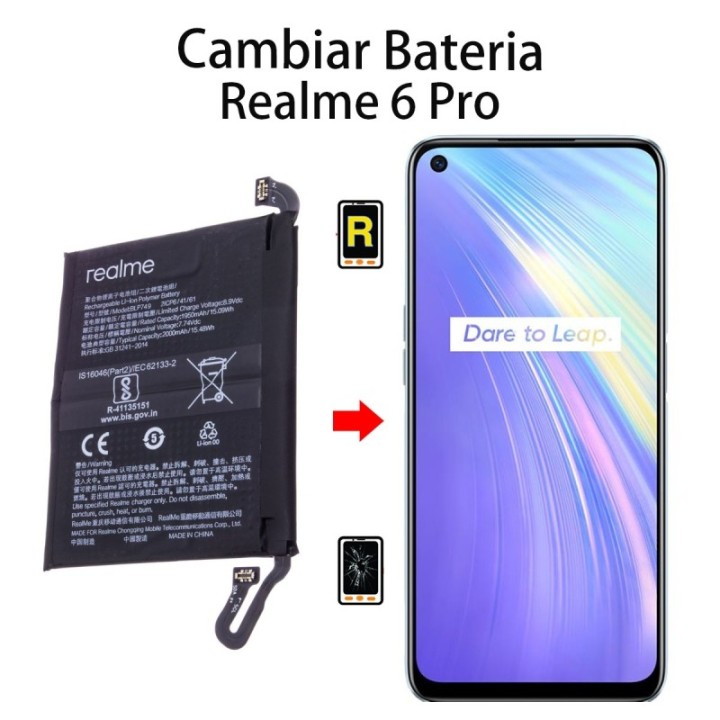 Cambiar Batería Realme 6 Pro