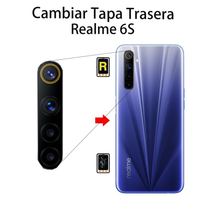 Cambiar Cristal Cámara Trasera Realme 6s
