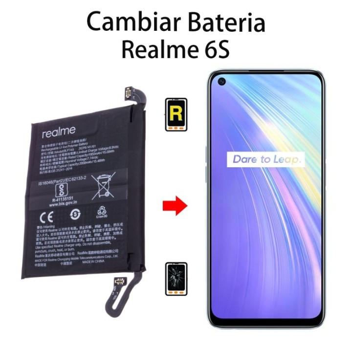 Cambiar Batería Realme 6s