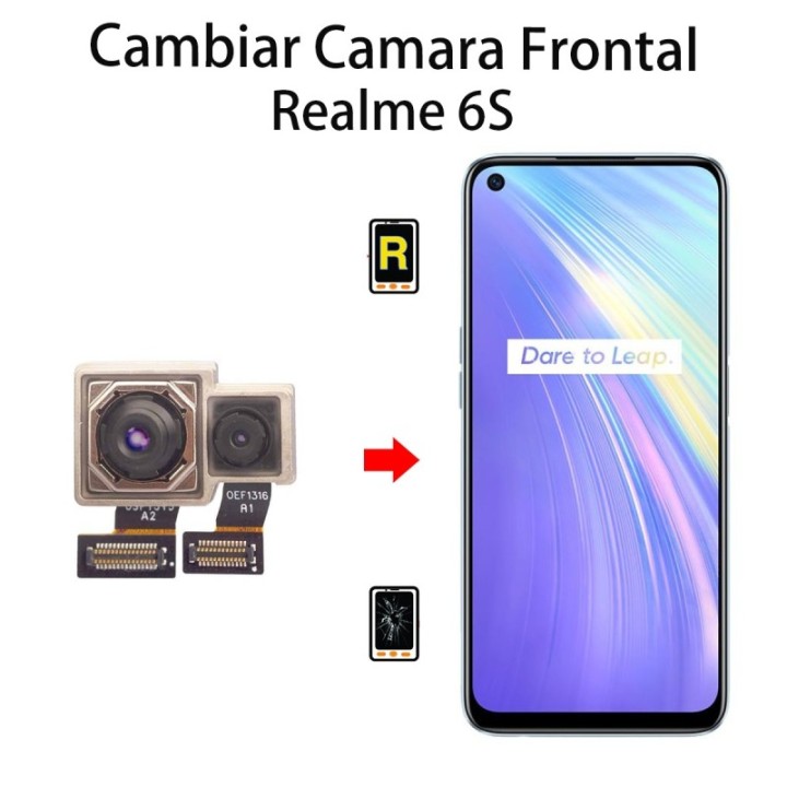 Cambiar Cámara Frontal Realme 6s