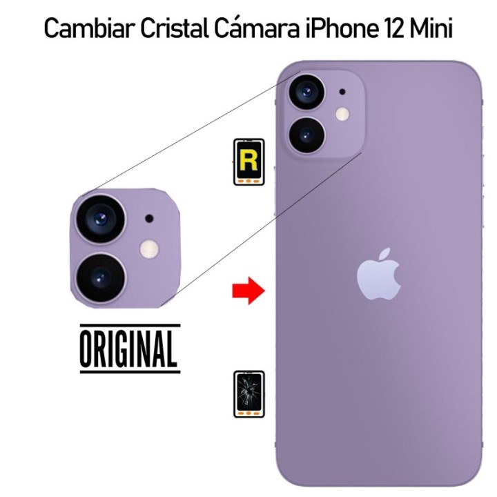 Cambiar Cristal Cámara iPhone 12 Mini