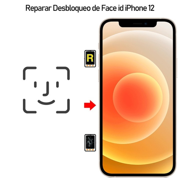 Reparar iPhone 12 Desbloqueo de Face id