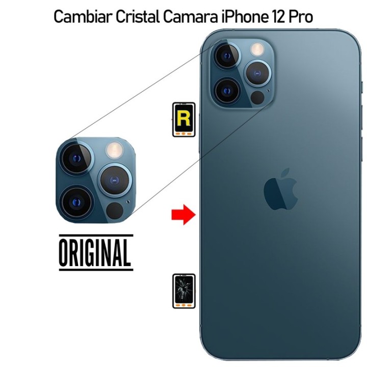 Cambiar Cristal Cámara iPhone 12 Pro