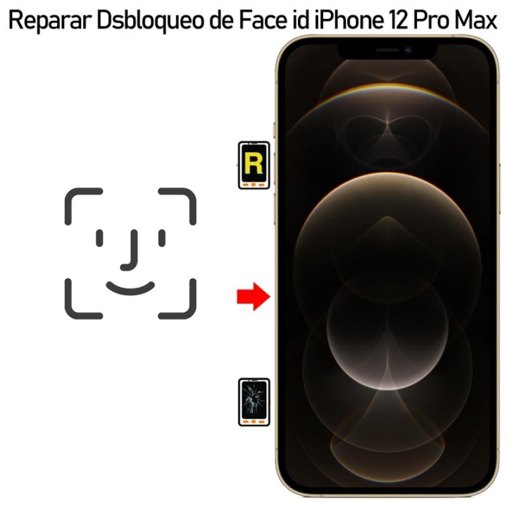 Reparar iPhone 12 Pro Max Desbloqueo de Face id