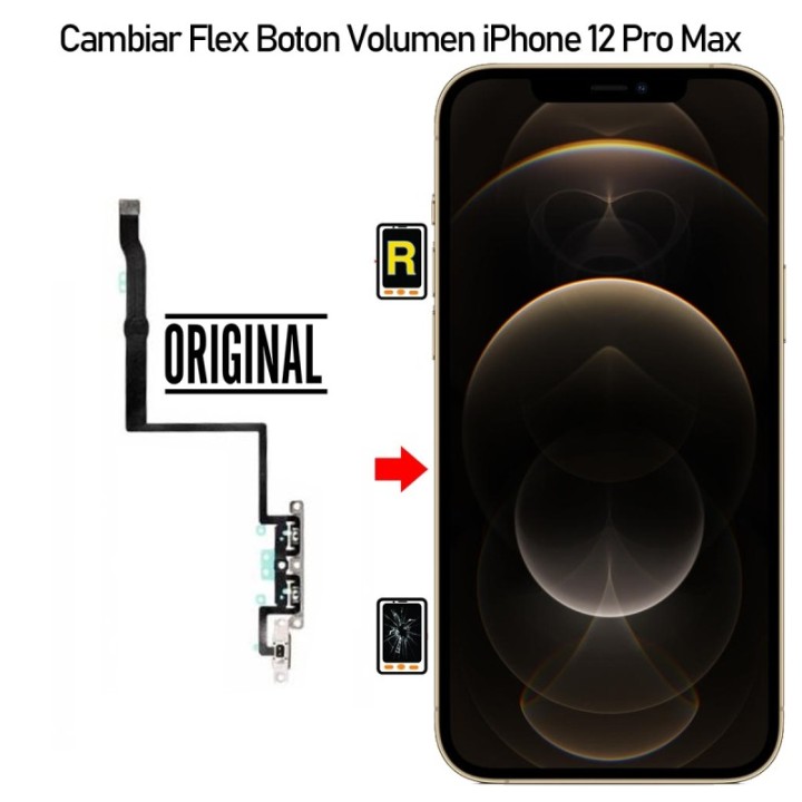 Cambiar Botón Volumen iPhone 12 Pro Max