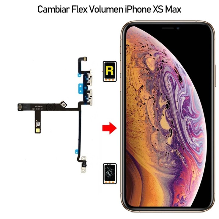 Cambiar Botón Volumen iPhone XS Max