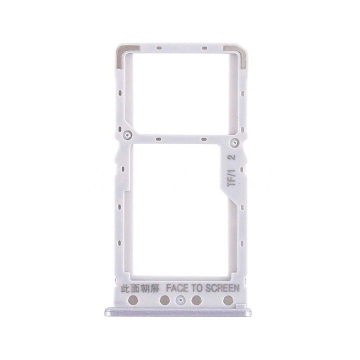 Bandeja Dual SIM/Micro SD Plateada Para Xiaomi Redmi 6A