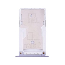 Bandeja Dual SIM/SD Plateada Para Xiaomi Redmi Note 4X