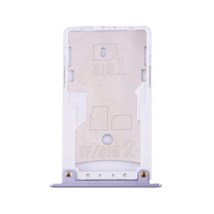 Bandeja Dual SIM/SD Plateada Para Xiaomi Redmi Note 4X